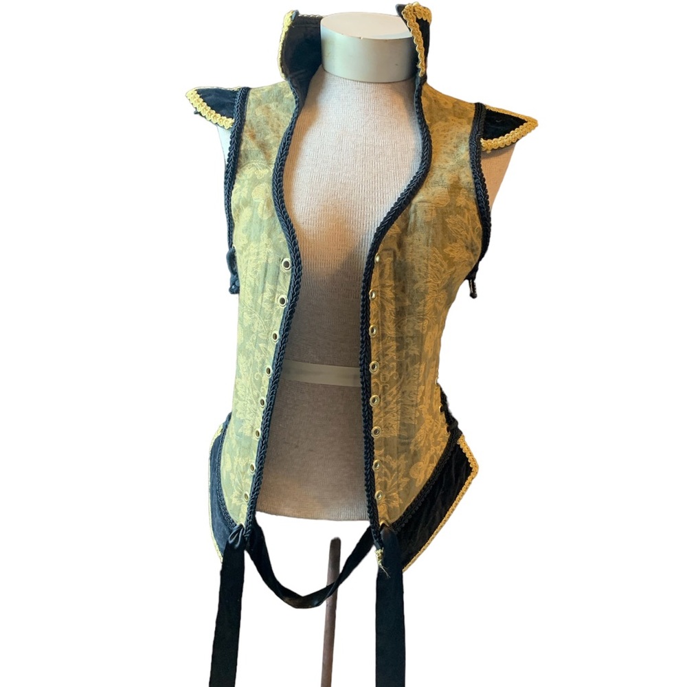 Handmade Brocade Steampunk Adjustable Corset - Picture 8 of 11